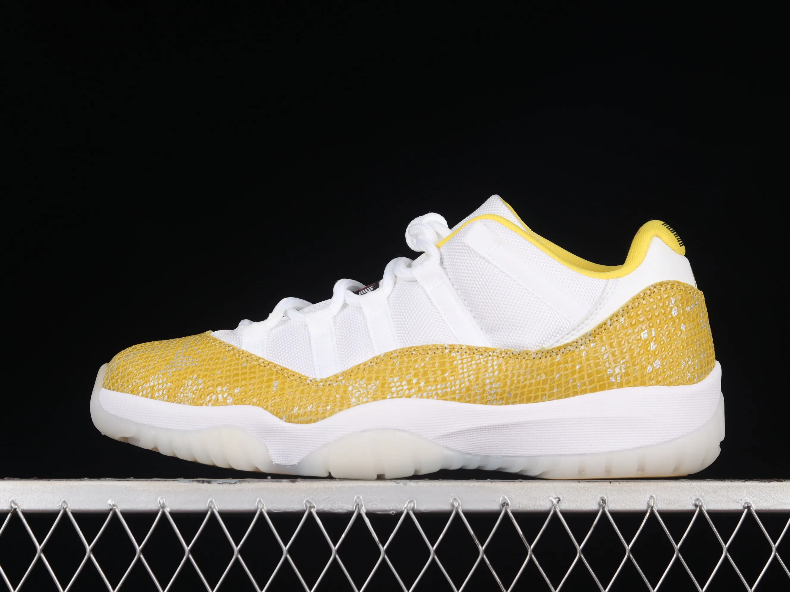 All categories Air Jordan Jordan series basketball shoes Air Jordan 11 F version Air Jordan AJ11 Low SE "Yellow Snakeskin" AJ11 Joe 11 yellow snake pattern genuine carbon AH7860-107